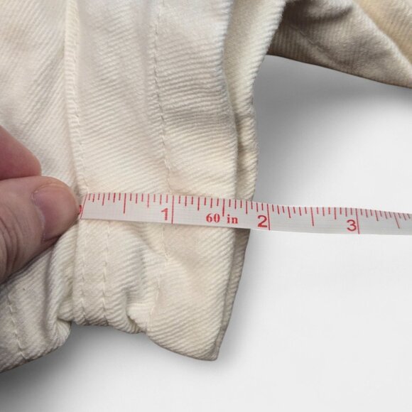 BlankNYC Crochet Pocket Paperbag Jean Shorts M White Granny Square Patchwork NWT - Picture 10 of 10